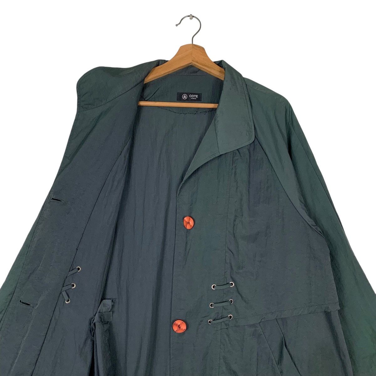 Japanese Brand COTE PARIS Long Coat Avant Garde #1302-C59 Size M / US 6-8 / IT 42-44 - 11 Thumbnail