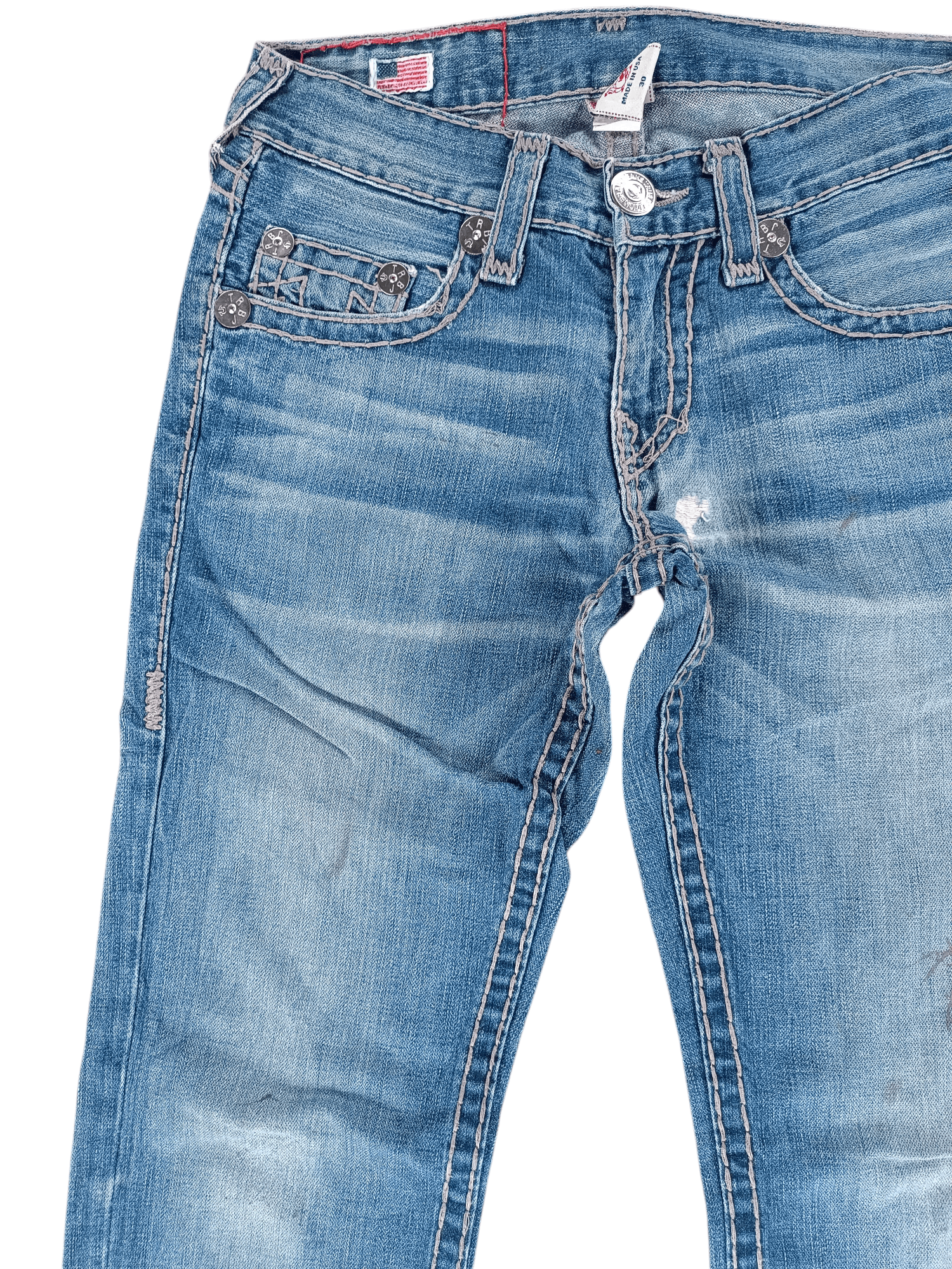 True Religion Bobby Super T Distressed Jeans
