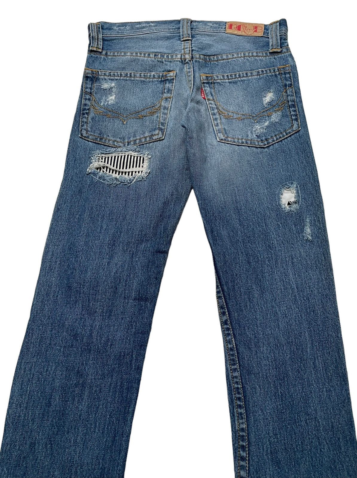 Japanese Brand × Vintage Vintage Japanese Brand Rodeo Crowns Patchwork Jeans 1990s Size US 30 / EU 46 - 7 Thumbnail