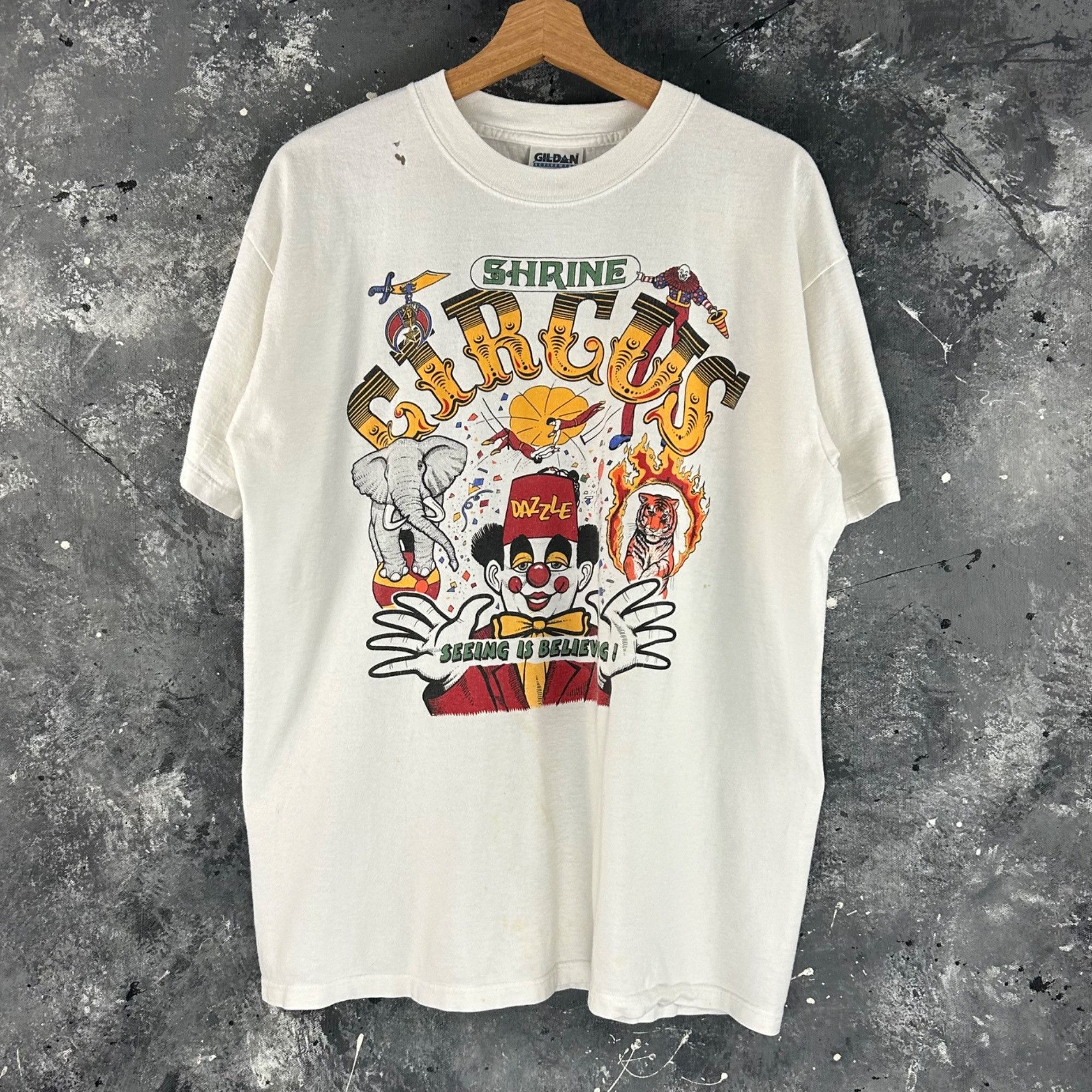 Vintage Vintage 90’s Clown Shrine Circus shirt Size US L / EU 52-54 / 3 - 1 Thumbnail