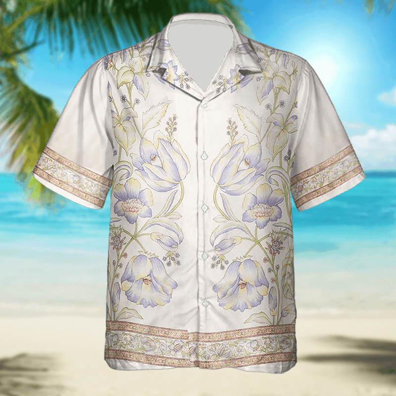 Designer × The Unbranded Brand Men’s Floral Bowling Shirt | Vintage Vibe, Modern Cool Size US M / EU 48-50 / 2 - 3 Thumbnail