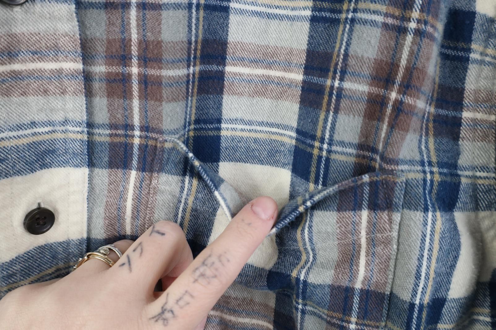 L.L. Bean Vintage LL Bean Fitted Flannel Collared Button Down Shirt Size US L / EU 52-54 / 3 - 5 Thumbnail