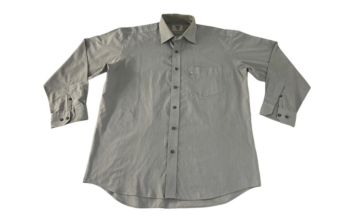 MCM 90s MCM Legere Plain Longsleeve Button Up Shirt Size US XL / EU 56 / 4 - 1 Thumbnail