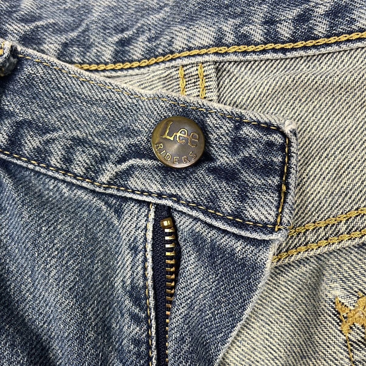 Japanese Brand Vintage 90s Lee Rider Zipper fly Ripped Denim W31 Size US 31 - 9 Thumbnail