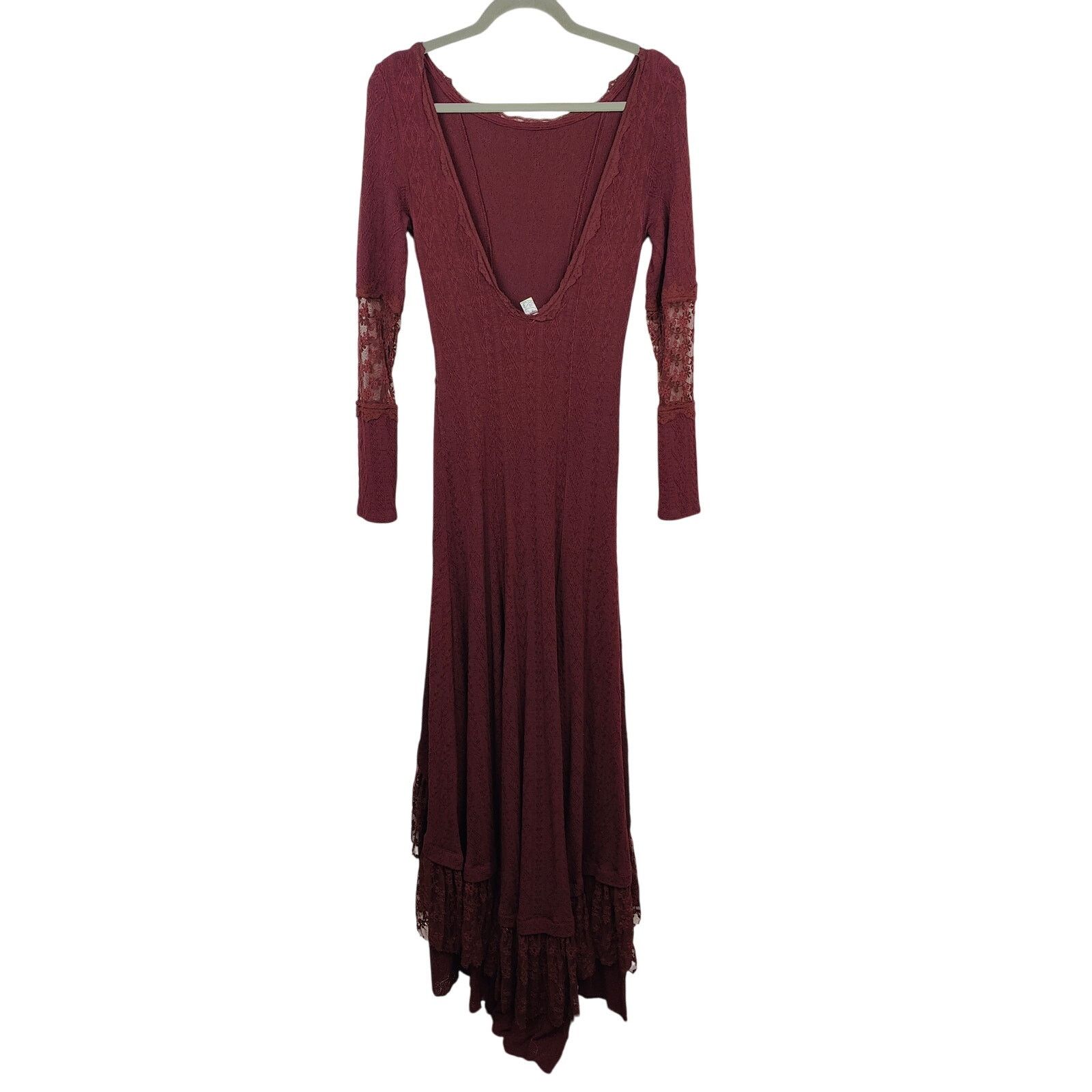 Free People Free People Lady Gwendolyn Lace Ruffle Maxi Dress XS Size XS / US 0-2 / IT 36-38 - 9 Thumbnail