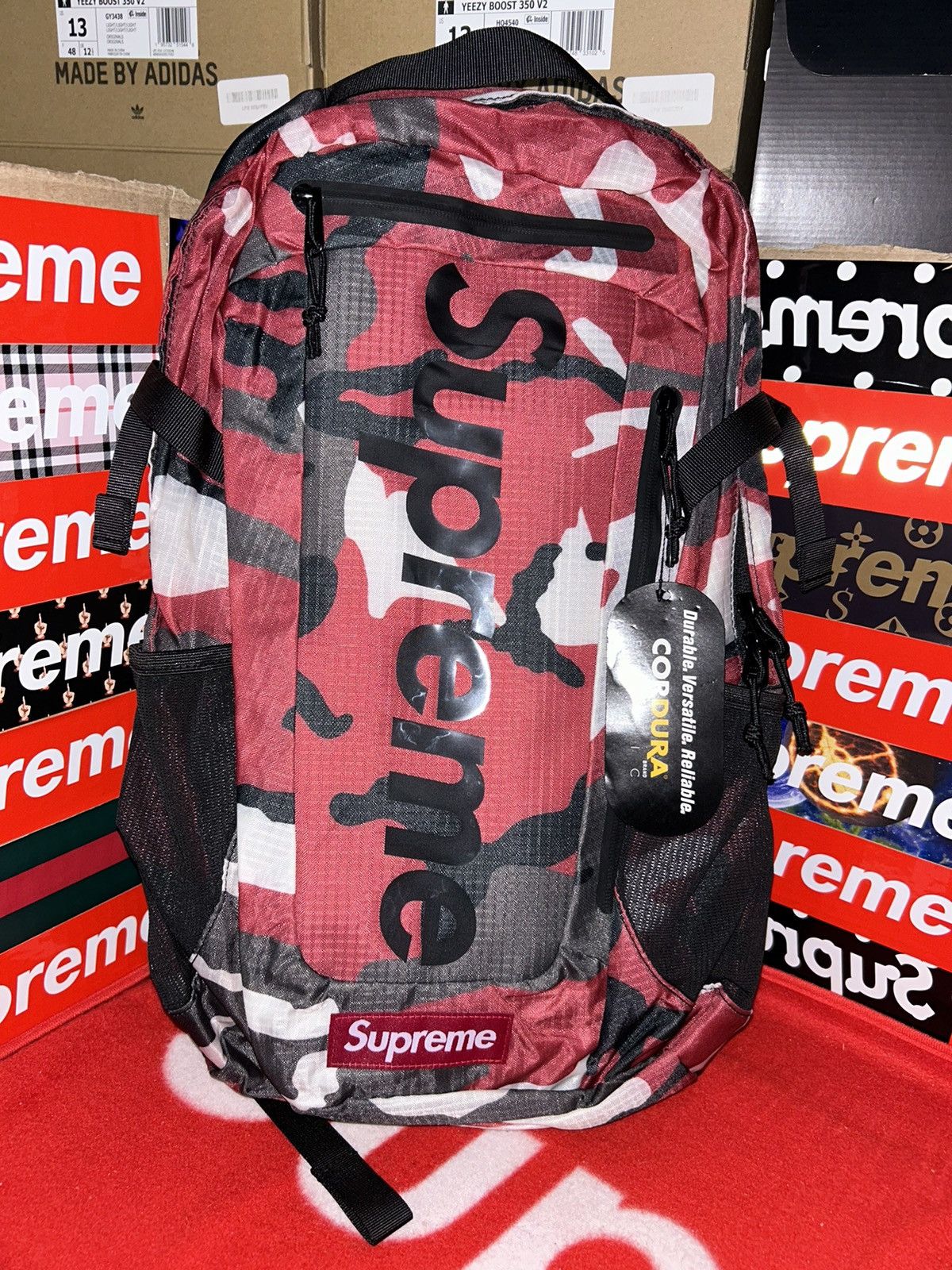 Supreme Backpack (SS21) Red Camo NEW WITH TAGS