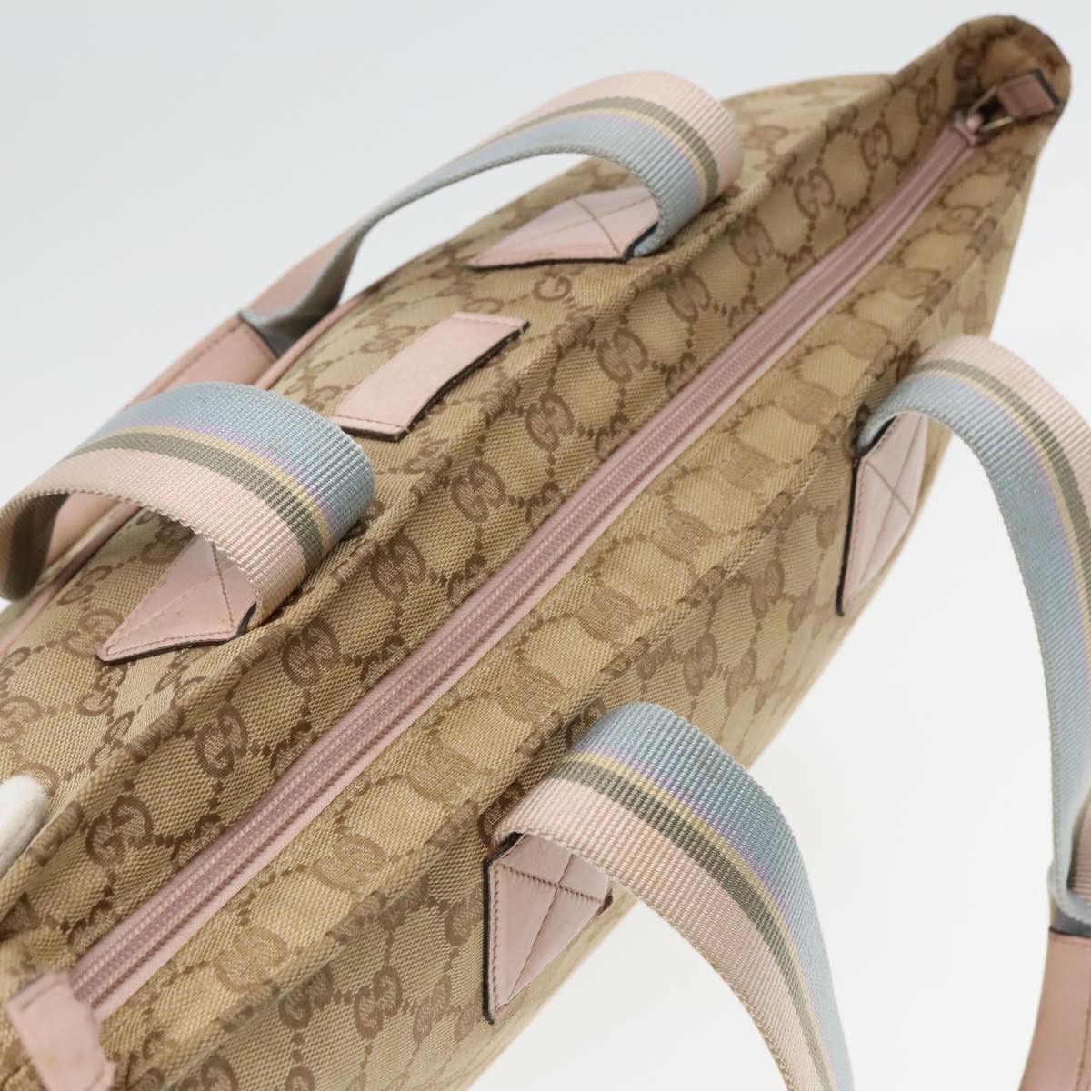 Gucci GUCCI GG Canvas Tote Bag Beige Size ONE SIZE - 6 Thumbnail