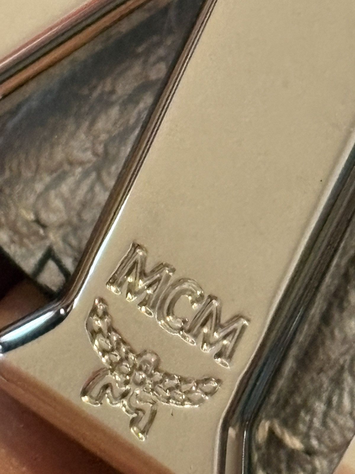 MCM MCM Metallic Belt Size 34 - 4 Thumbnail