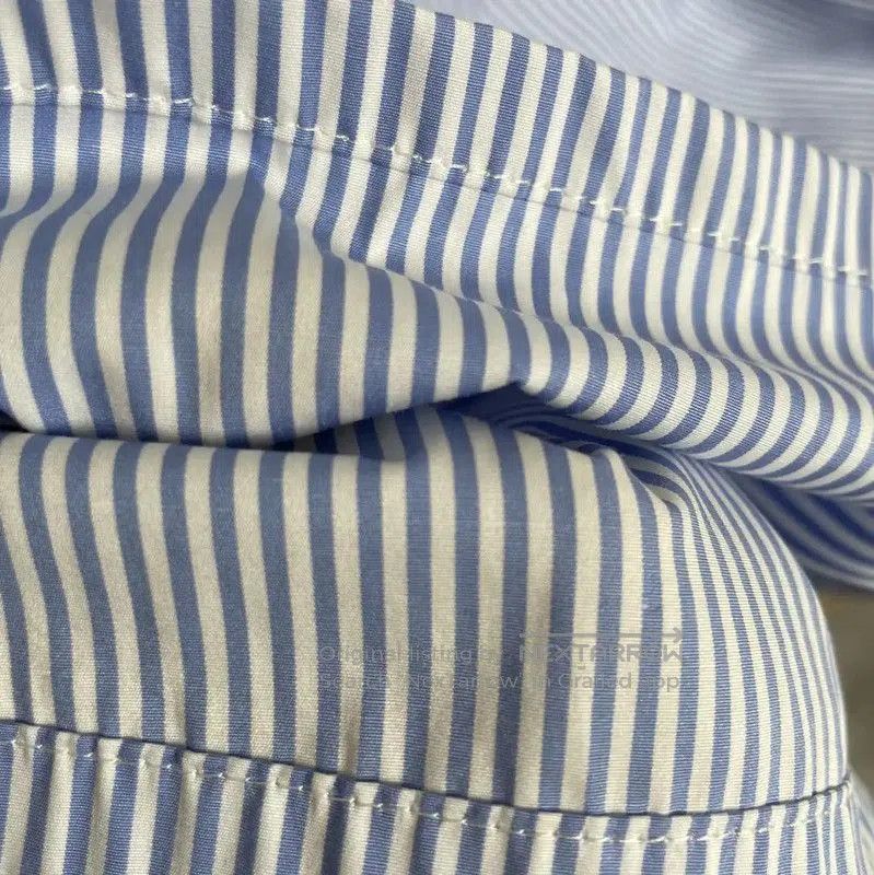 Miu Miu Miu Miu Summer Cotton Blue Striped Shorts . Size 23" - 7 Thumbnail