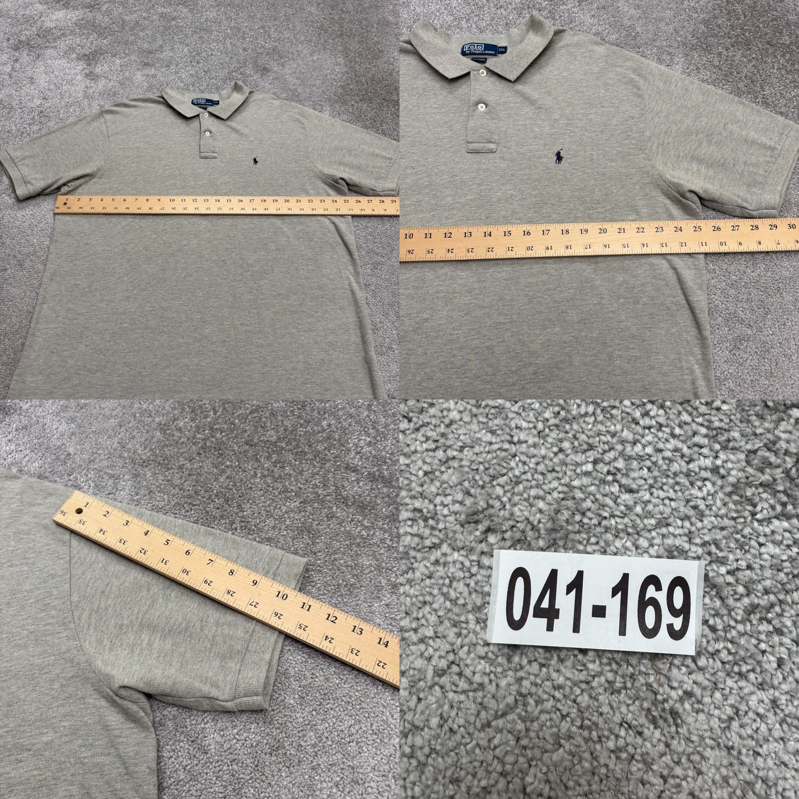 Polo Ralph Lauren Polo Ralph Lauren Polo Shirt Short Sleeve Mens XXL Gray Casual Preppy Cotton Shirt Size US XXL / EU 58 / 5 - 8 Thumbnail