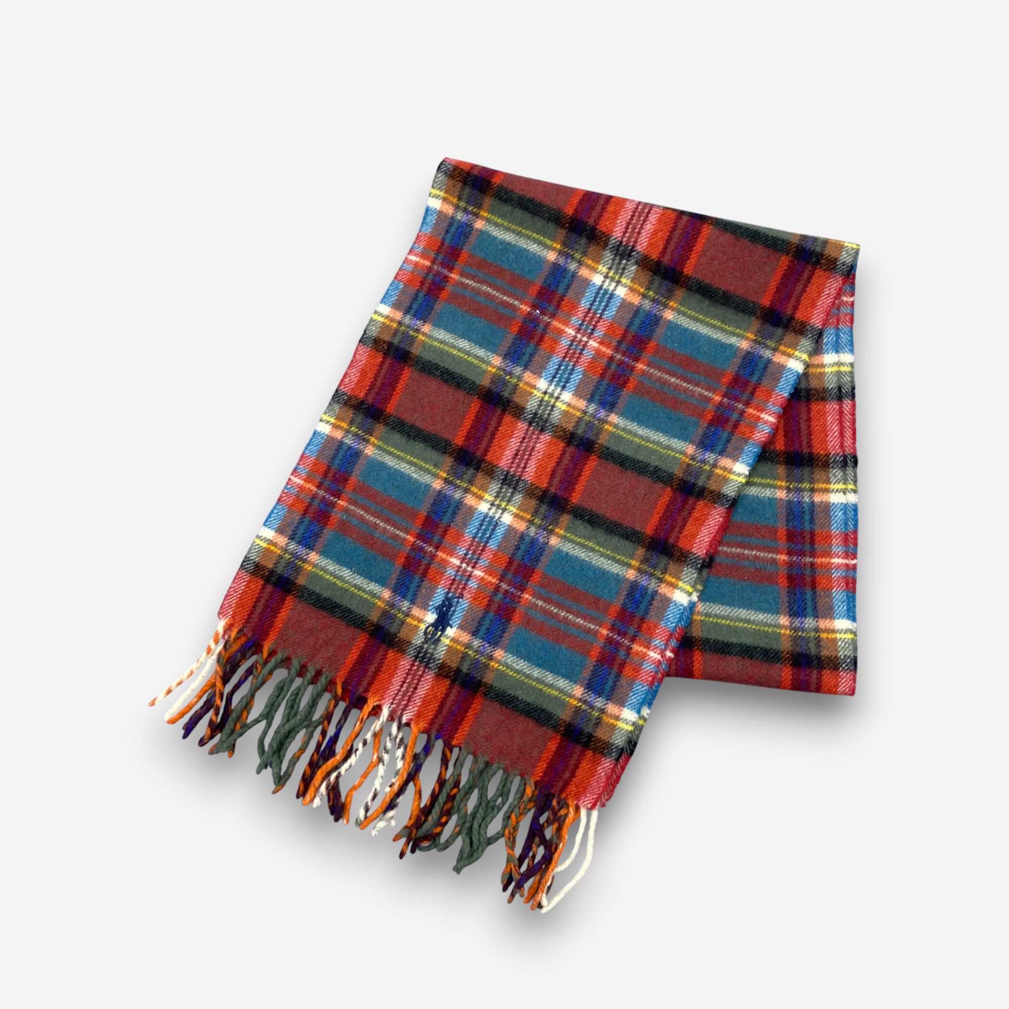 Polo Ralph Lauren Vintage Polo Ralph Lauren Scarf Muffler Wool Plaid Scarves Size ONE SIZE - 3 Thumbnail
