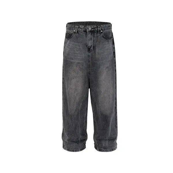 VIBE Black Washed Damage Baggy jeans y2k 90’s retro style Size US 32 / EU 48 - 8 Thumbnail