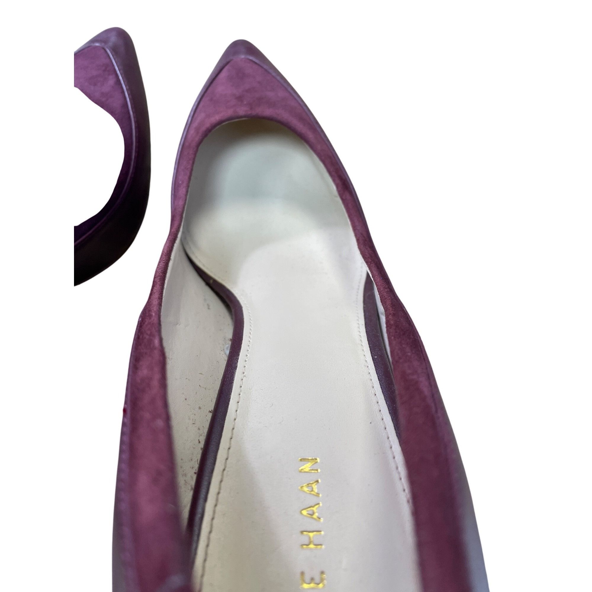 Cole Haan Cole Haan Womens Burgundy Leather Suede 4" Heels Size 9. 5B Size US 9.5 / IT 39.5 - 12 Thumbnail