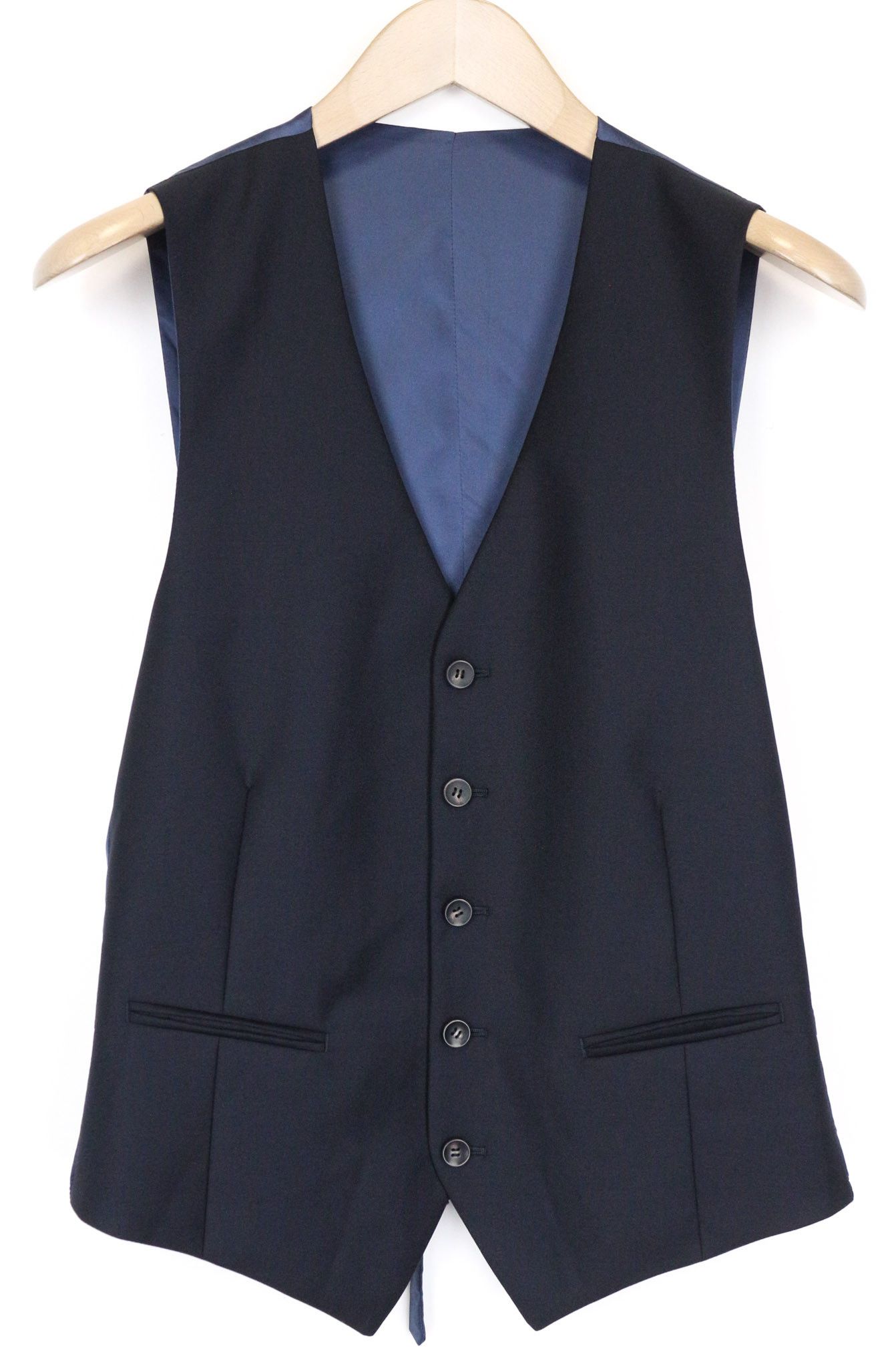 Suitsupply LA SPALLA UK36R Wool Navy Blue 3 Piece Suit 78993 Size 36R - 2 Thumbnail