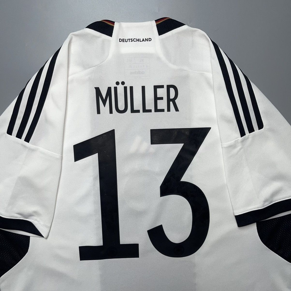 Adidas GERMANY ADIDAS 2022 WORLD CUP SOCCER HOME JERSEY #13 MULLER Size US XL / EU 56 / 4 - 7 Thumbnail