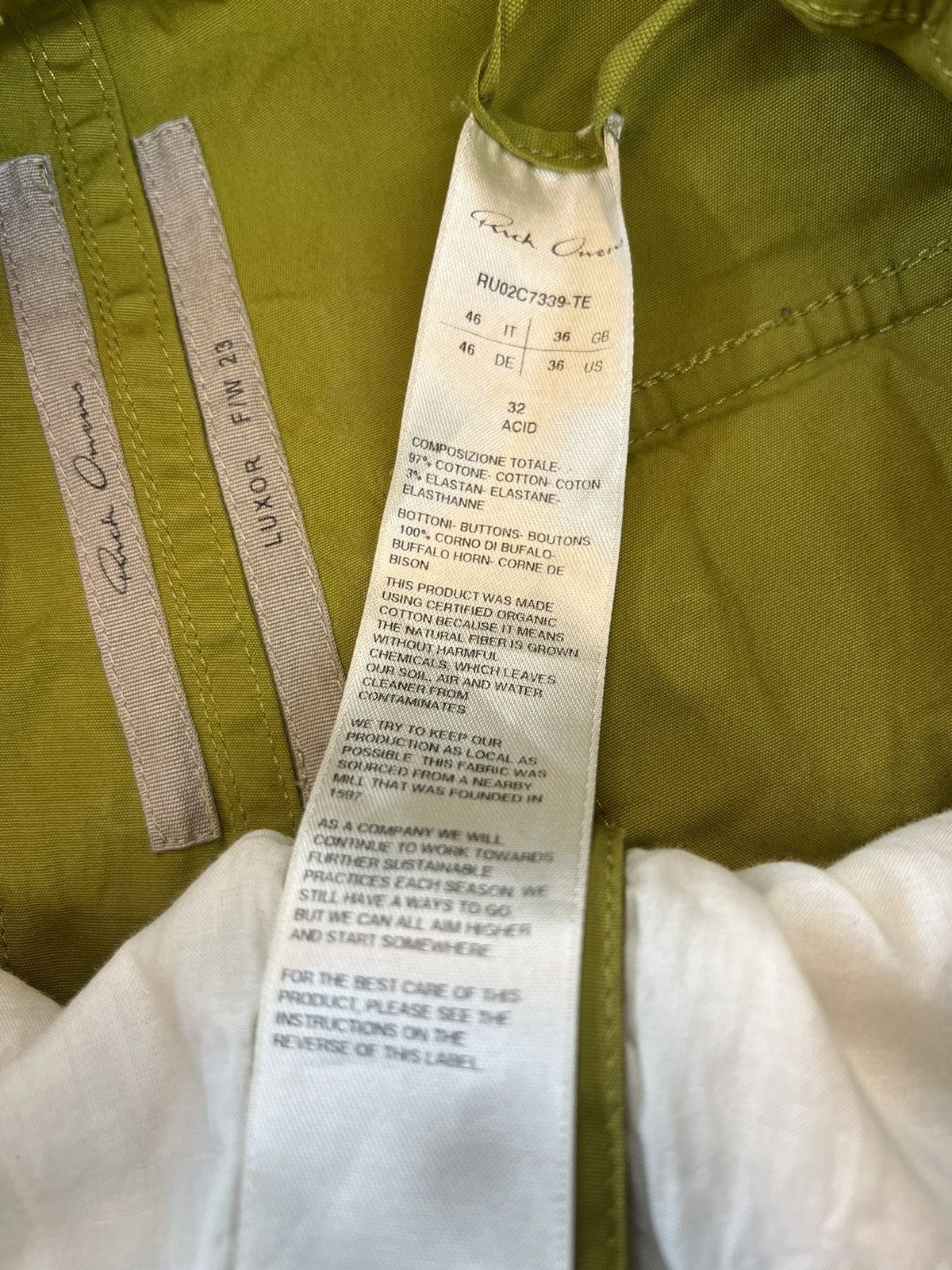Rick Owens Rick owen’s jumbo bela cargo Size US 30 / EU 46 - 7 Thumbnail