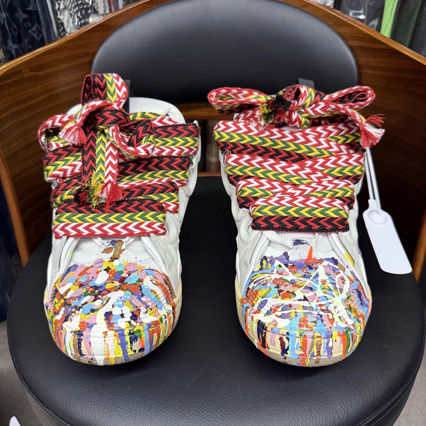 Lanvin Gallery Dept X Lanvin Paint Splatter Curb Sneakers K15 Size US 9 / EU 42 - 2 Thumbnail