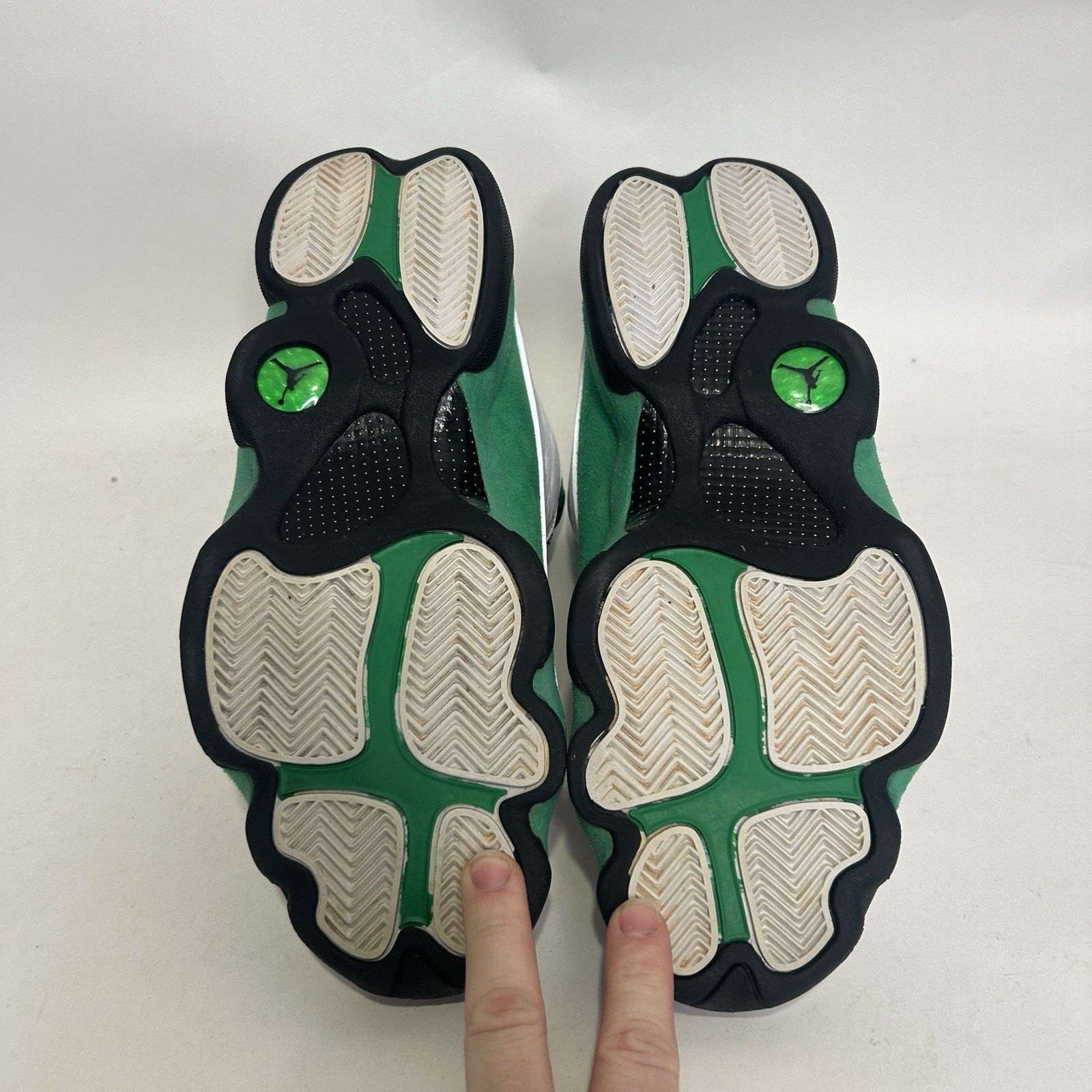 Jordan Brand Nike Air Jordan 13 Retro OG “Lucky Green White Black” Size US 12 / EU 45 - 7 Thumbnail