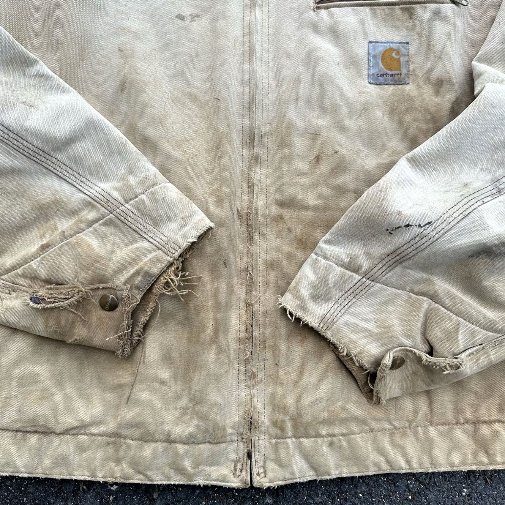 Carhartt VINTAGE Carhartt J01 Detroit Jacket BRN Canvas Zip Lined XL USA Mens Size US XL / EU 56 / 4 - 4 Thumbnail