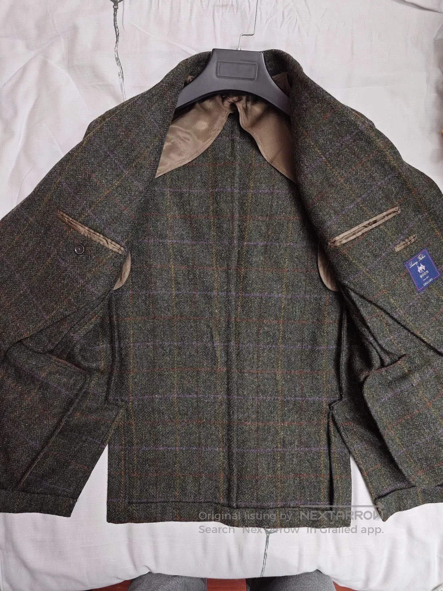 Abraham Moon & Sons Custom Moon Tweed Wool Blazer. Size US M / EU 48-50 / 2 - 6 Thumbnail