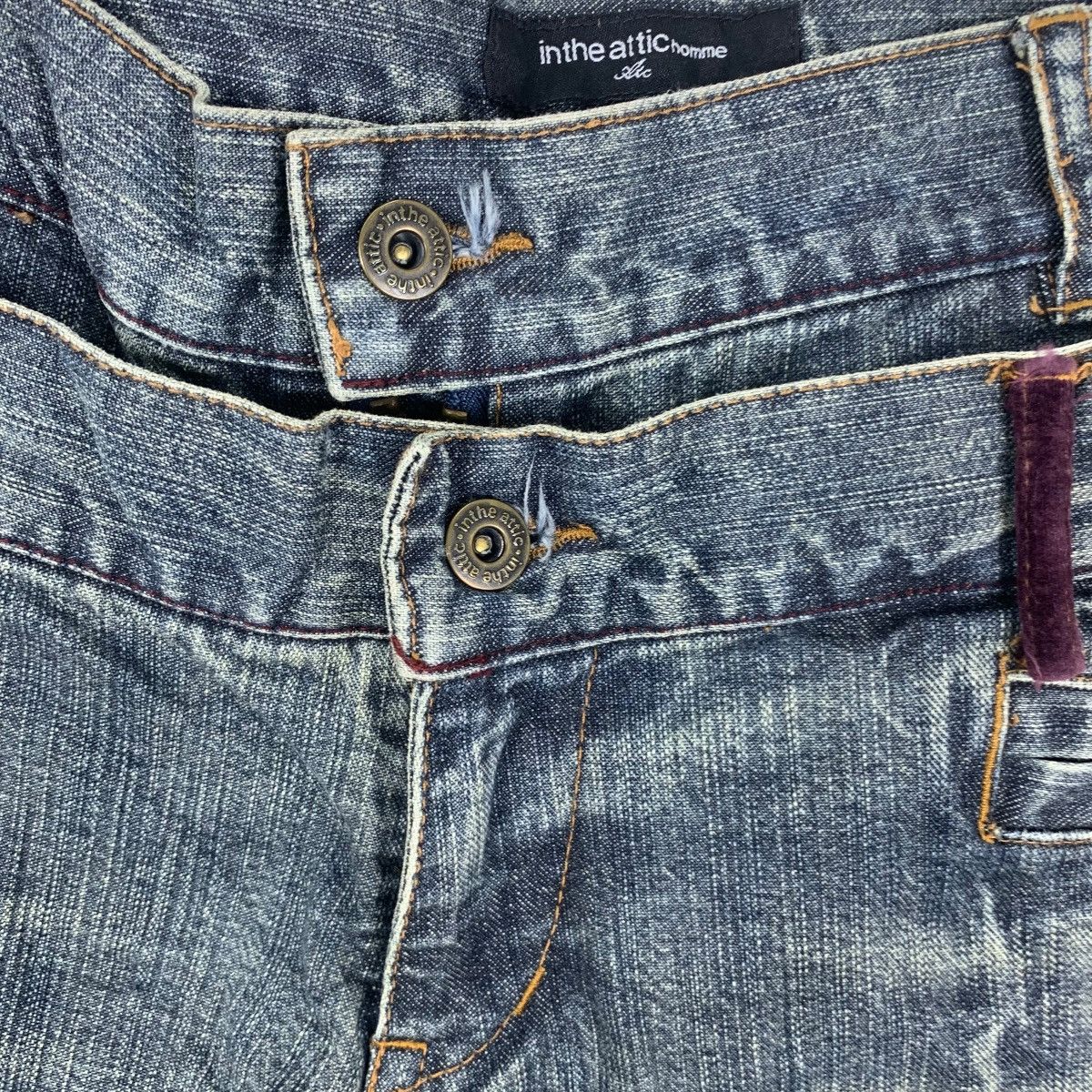 In The Attic Vintage IN THE ATTIC HOMME Double Waistband Straight Cut Size US 32 / EU 48 - 4 Thumbnail