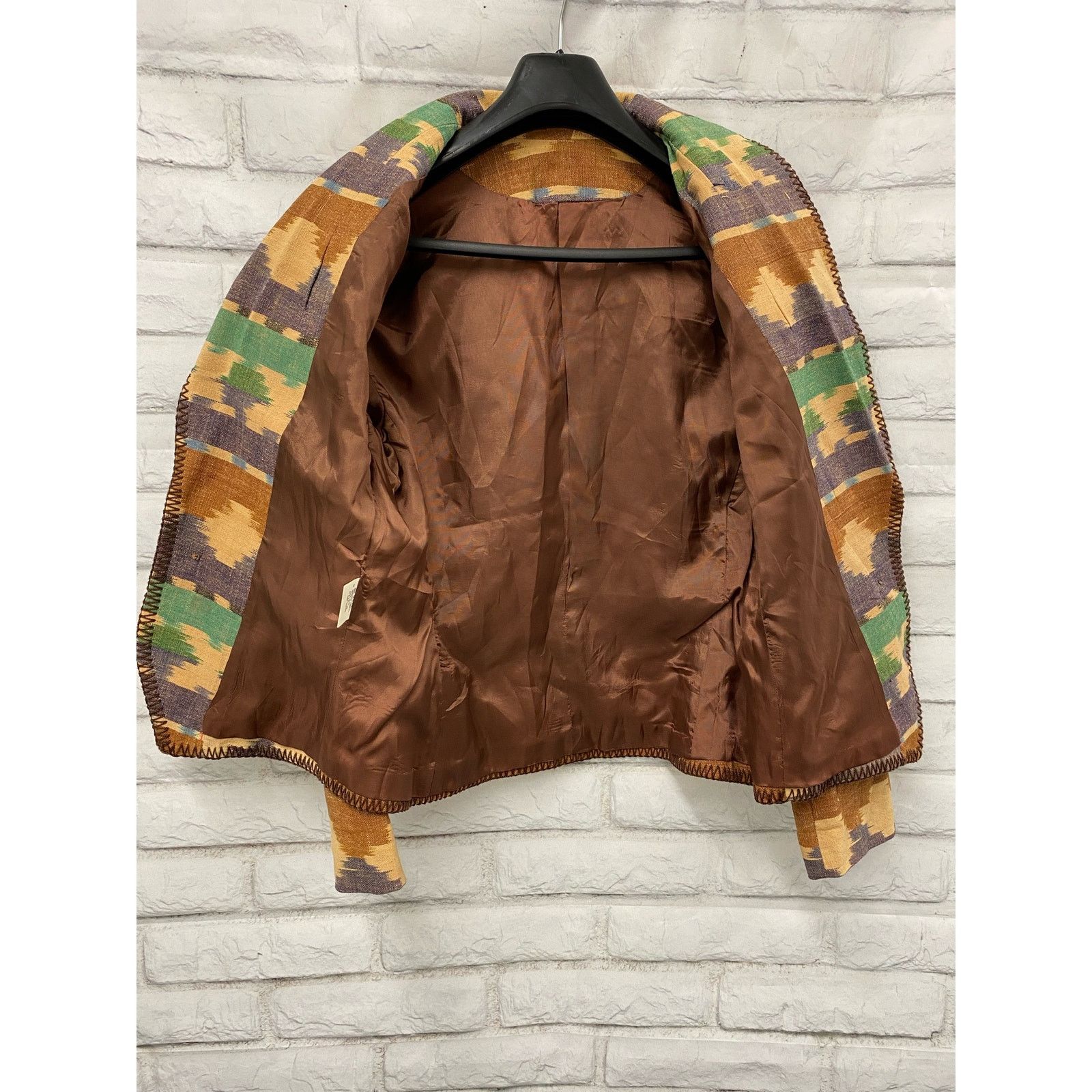 Vintage VTG 80s Western rodeo USA Cotton blazer jacket conchos 8 Size M / US 6-8 / IT 42-44 - 3 Thumbnail
