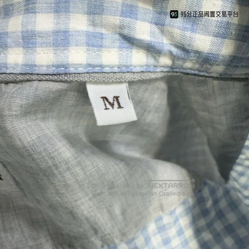 Brunello Cucinelli Brunello Cucinelli Men's Blue Check Long. Size US M / EU 48-50 / 2 - 6 Thumbnail