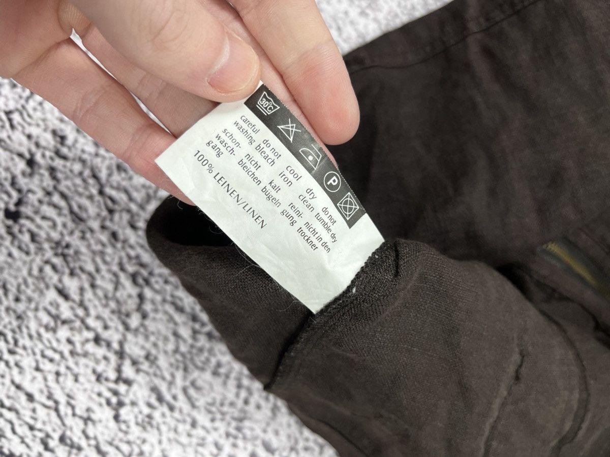Vintage Vintage Y2K Linen hooded zip up vest Yohji style avantgarde Size L / US 10 / IT 46 - 8 Thumbnail