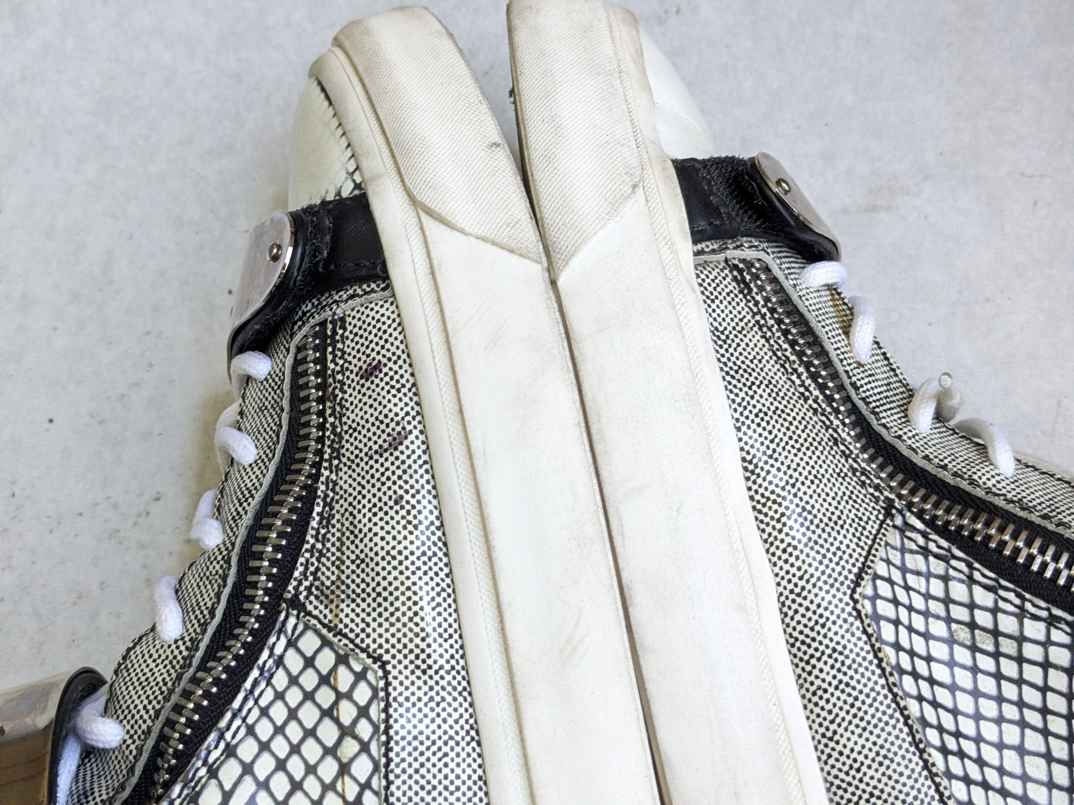 Giuseppe Zanotti Giuseppe Zanotti Sneakers Black White 10 43 High Top Leather Size US 10 / EU 43 - 10 Thumbnail