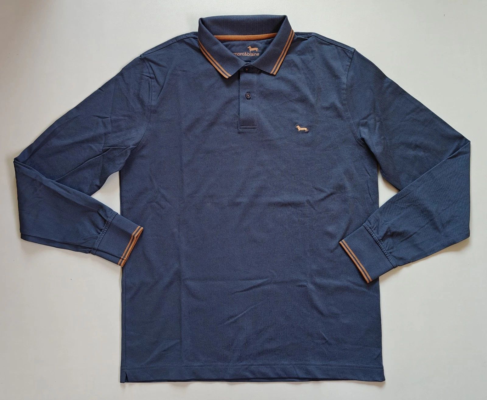 Harmont & Blaine Harmont & Blaine Longsleeves Polo Shirt ASM/2143 Size US XL / EU 56 / 4 - 2 Thumbnail