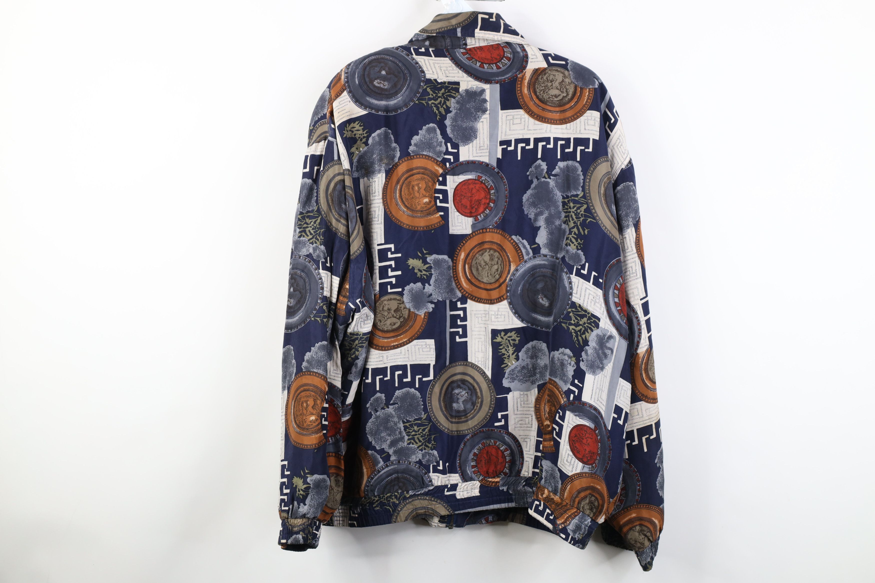Vintage Vintage 90s Streetwear Silk Ful Zip Windbreaker Jacket Size XL / US 12-14 / IT 48-50 - 13 Thumbnail