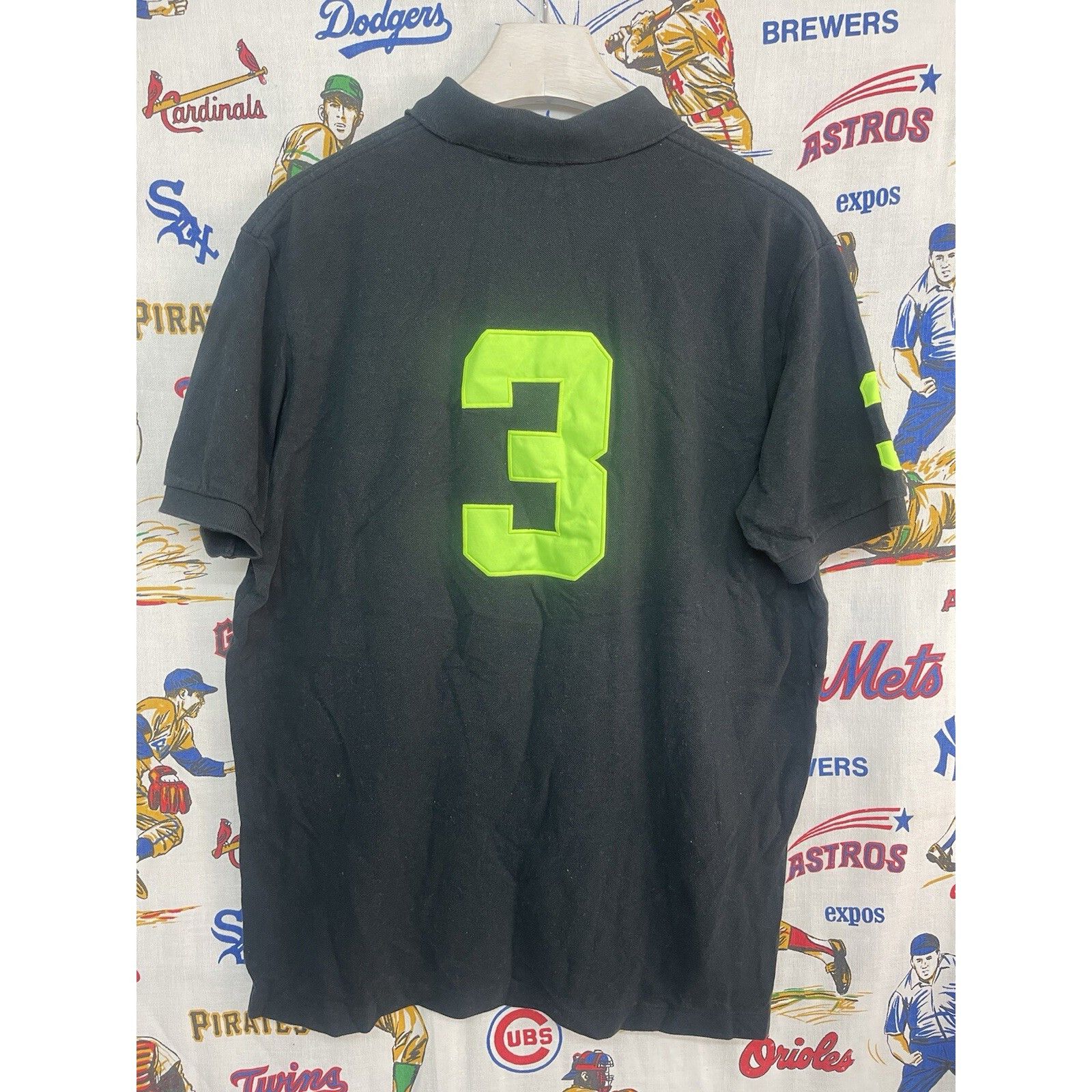 Ralph Lauren RALPH LAUREN POLO #3 RACING JOCKEY BIG HORSE BLACK GREEN POL Size US XL / EU 56 / 4 - 2 Thumbnail