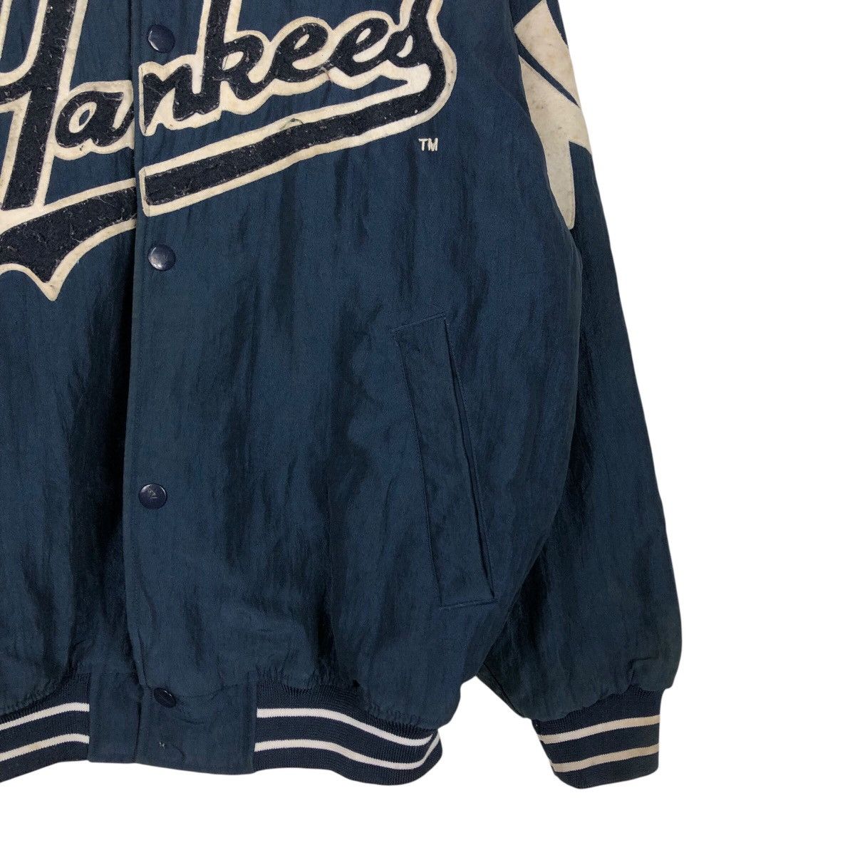 Vintage 📌Vintage Bomber Jacket Yankees Mlb New York Big Logo Size US M / EU 48-50 / 2 - 5 Thumbnail