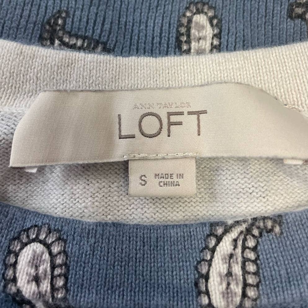 Loft LOFT Womens Small Long Sleeve Crew Neck 100% Cotton Sweater Size S / US 4 / IT 40 - 5 Thumbnail