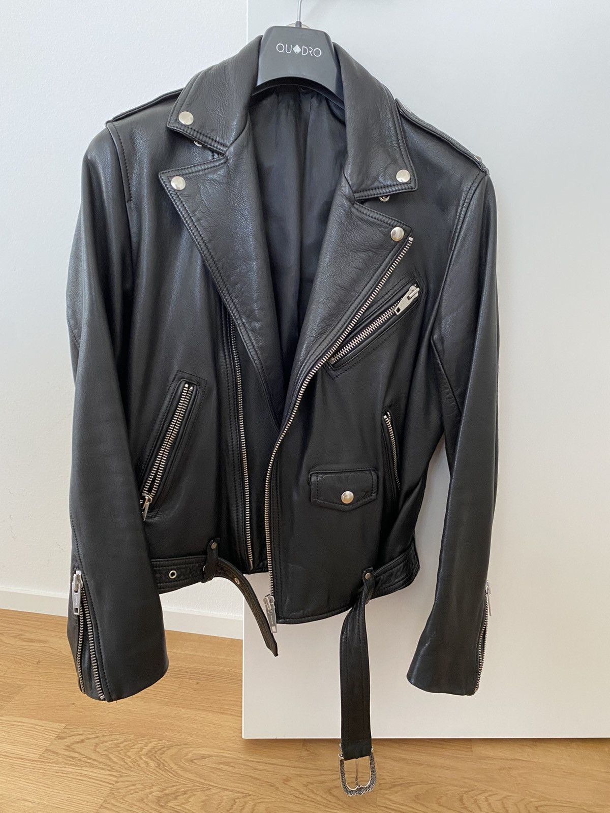 The Kooples Men Biker Leather Jacket Size US M / EU 48-50 / 2 - 1 Thumbnail