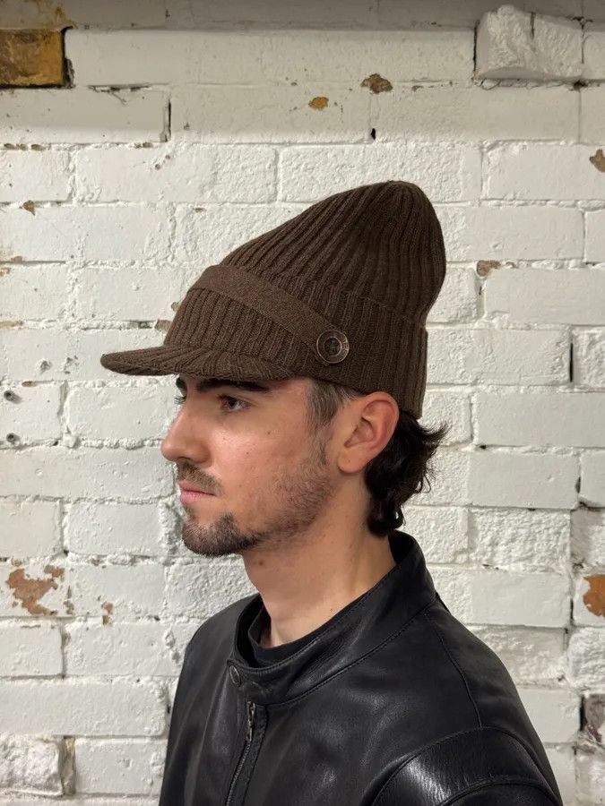 Diesel 2000s Diesel Brown Wool Relaxed Cozy Beanie Cap Size ONE SIZE - 1 Thumbnail