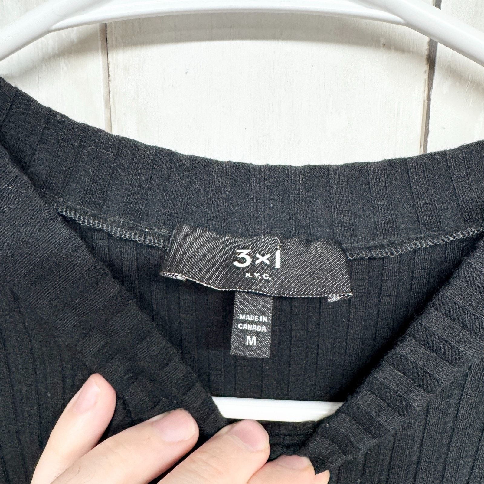 3x1 3x1 NYC Sweater Medium Ribbed Crewneck Half Sleeve Button Up Size M / US 6-8 / IT 42-44 - 6 Thumbnail