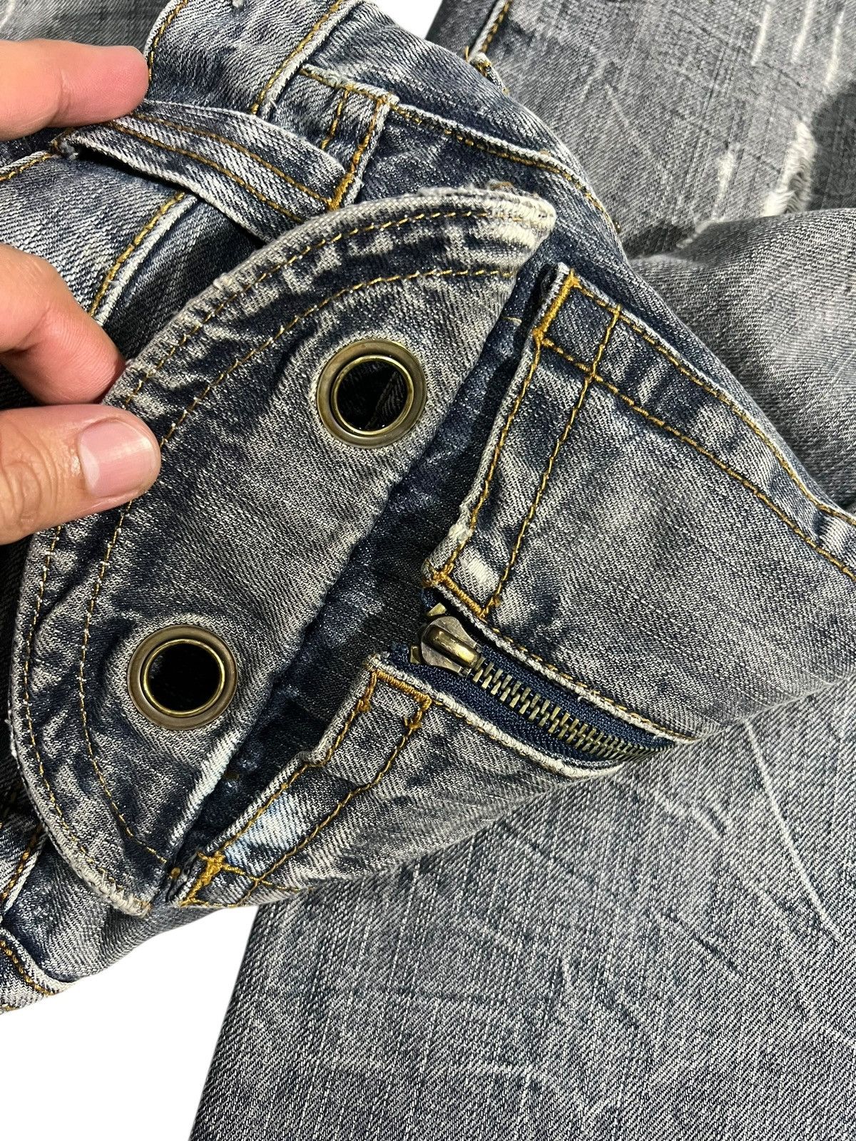 semanticdesign 💥FLARE💥SEMANTIC DESIGNS DISTRESS DENIM JEAN Size US 30 / EU 46 - 16 Thumbnail