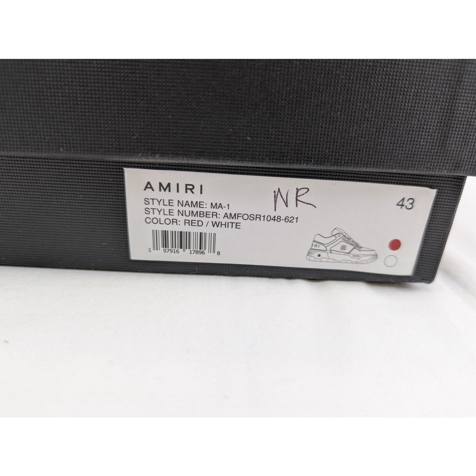 Amiri o1rshd1 Q:6 / MA-1 Low Top Sneakers in Red/White 43 Size US 10 / EU 43 - 25 Thumbnail