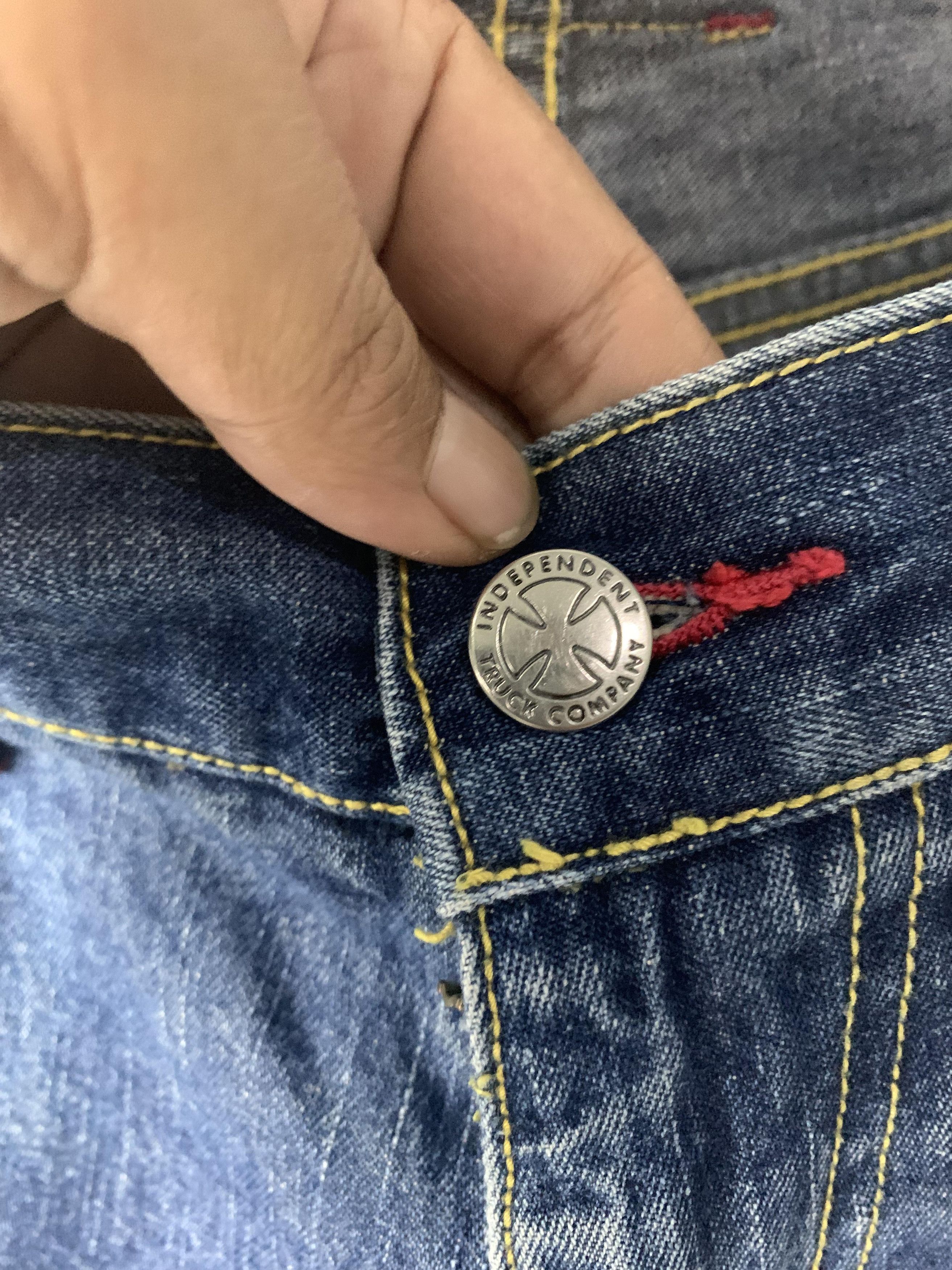 Independent Truck Co. Vintage Y2K Baggy Independent Truck Co Skateboard Jeans Size US 36 / EU 52 - 6 Thumbnail