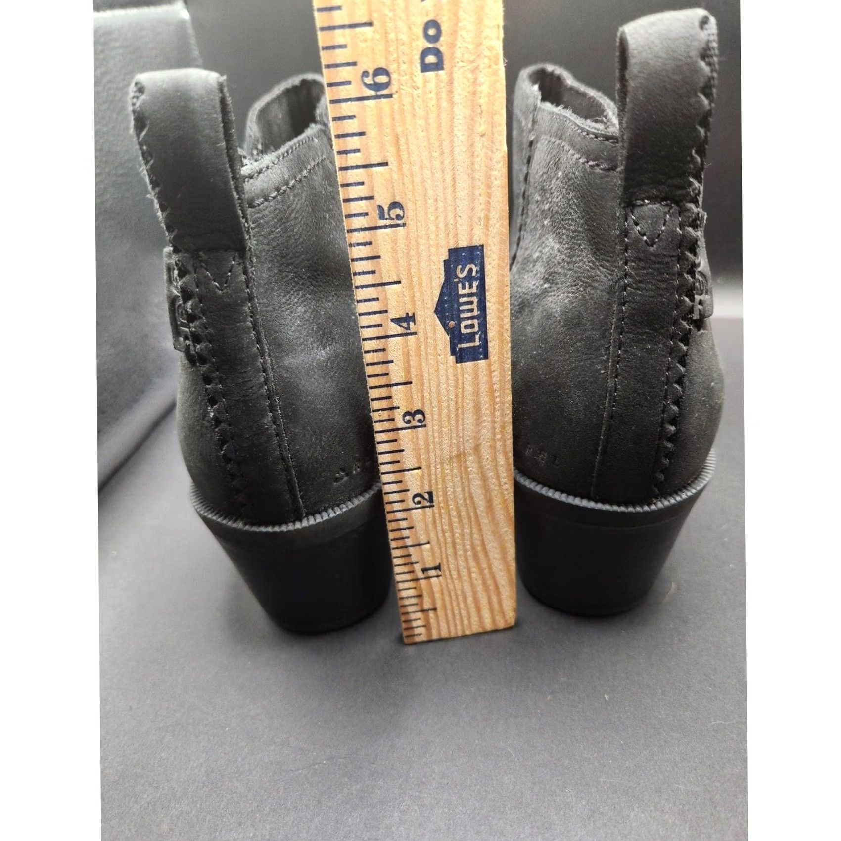 Teva Teva Womens Leather Ankle Bootie Black Size US 8 Zip Block Heel Casual Everyday Boots 8.0/US 8 Size US 9 / IT 39 - 4 Thumbnail
