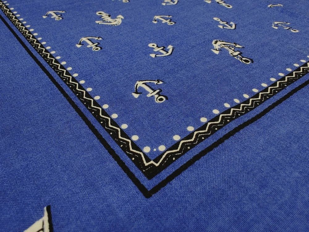RRL Ralph Lauren RRL INDIGO Bandana COTTON Scarf handkerchief Size ONE SIZE - 8 Thumbnail