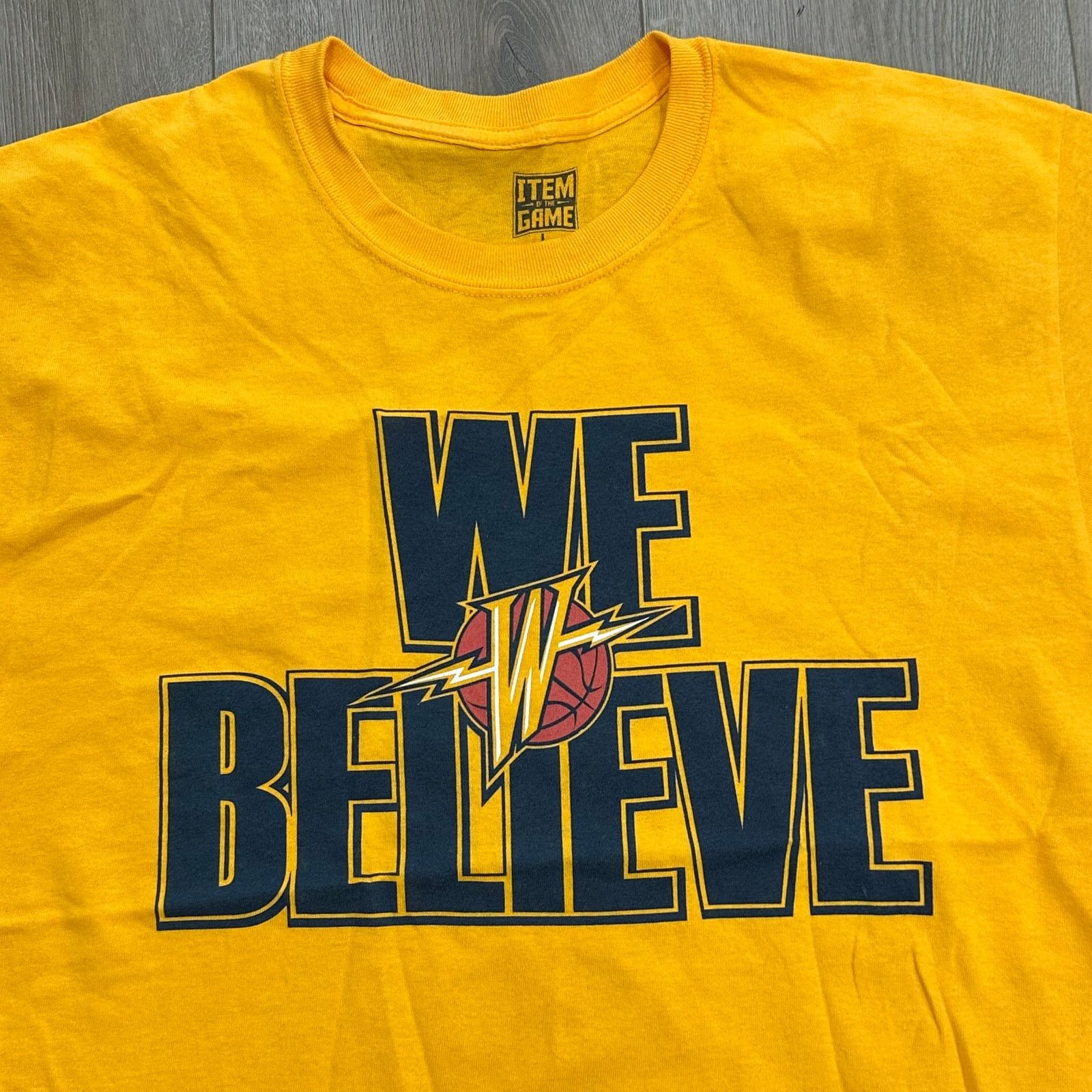 NBA Golden State Warriors We Believe Tee T Shirt Gold Size Large Size US L / EU 52-54 / 3 - 5 Thumbnail