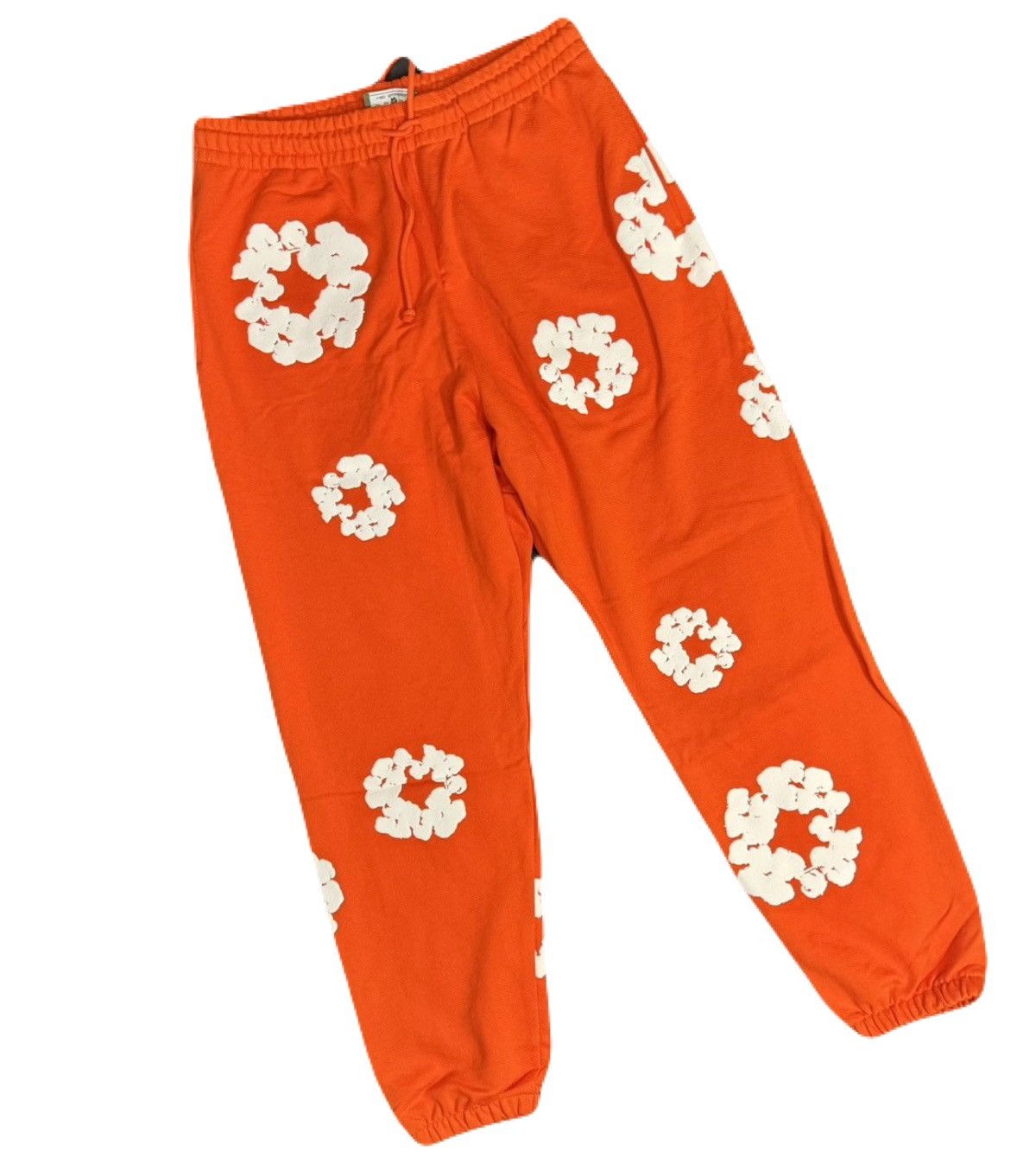 DENIM TEARS Denim Tears the Cotton Wreath Sweatpants - Orange Size L Size US 33 - 1 Thumbnail
