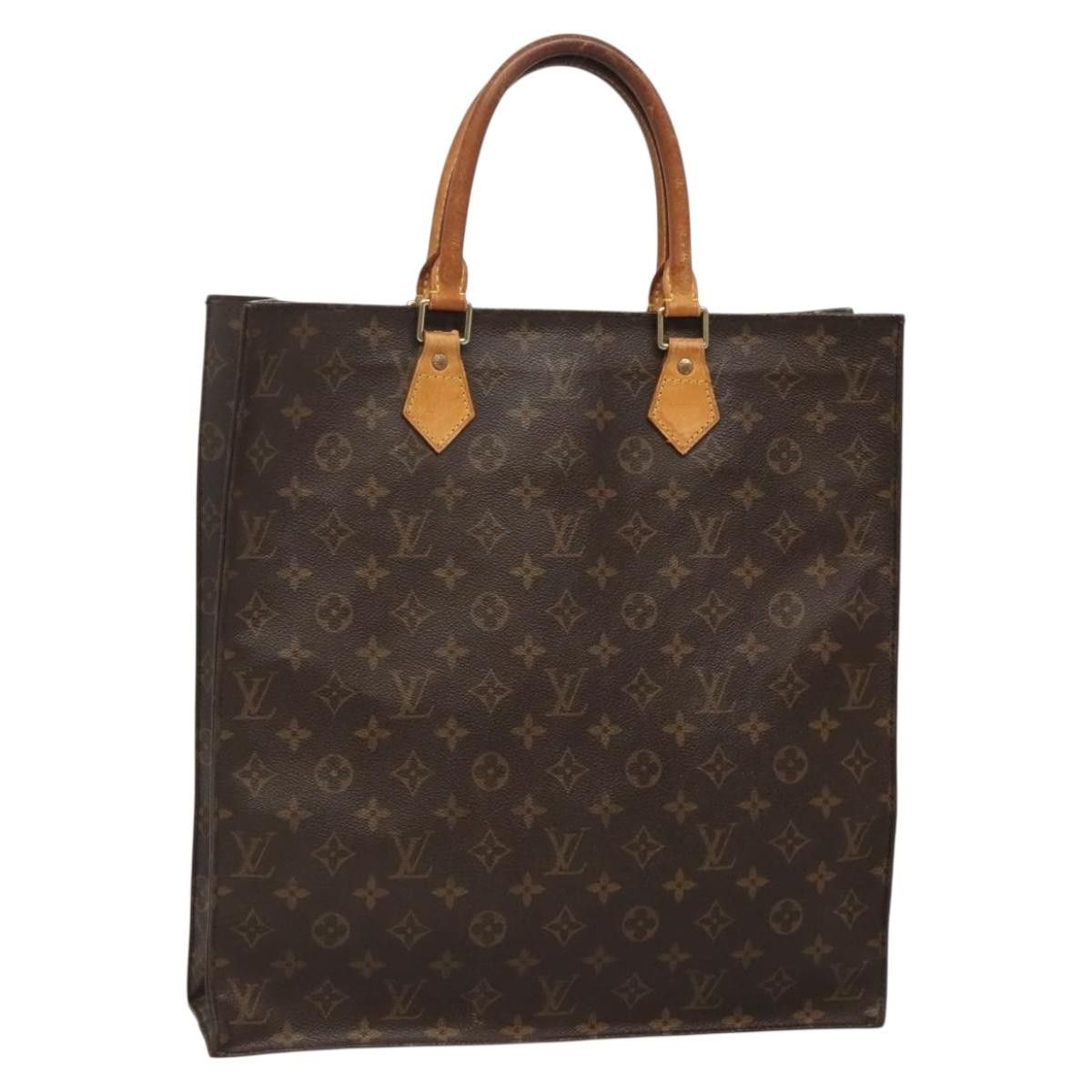 Louis Vuitton LOUIS VUITTON Monogram Sac Plat Hand Bag M51140 Size ONE SIZE - 1 Thumbnail