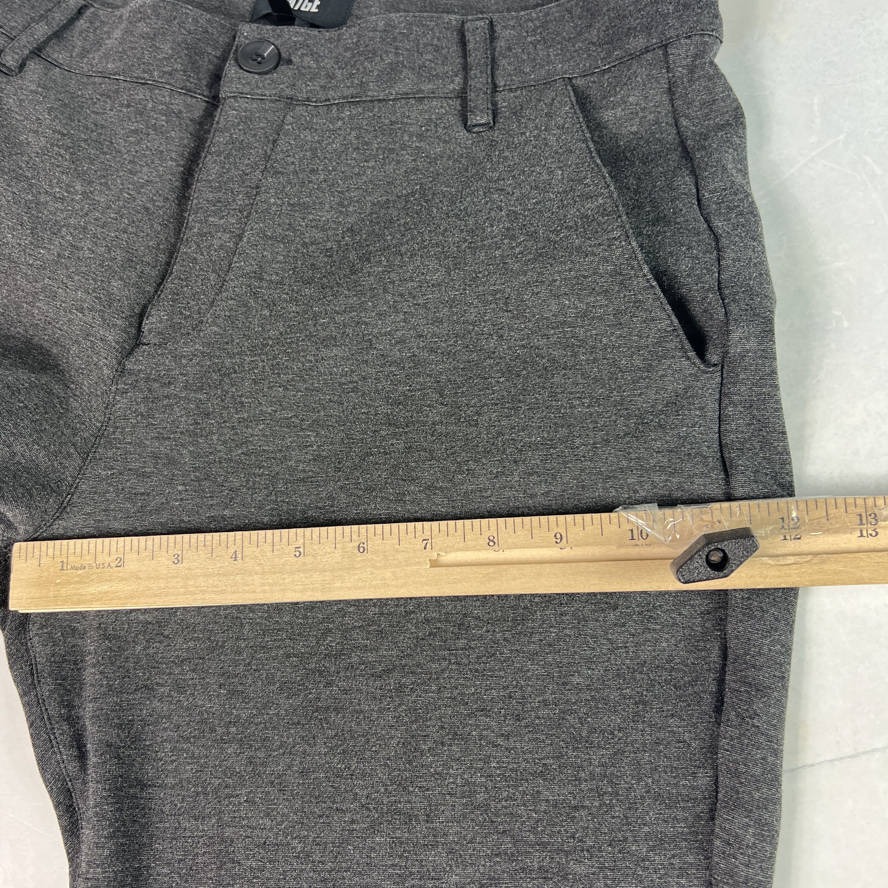 Paige Paige Pants Strafford Straight Iced Black Stretch Trousers Size US 34 / EU 50 - 18 Thumbnail