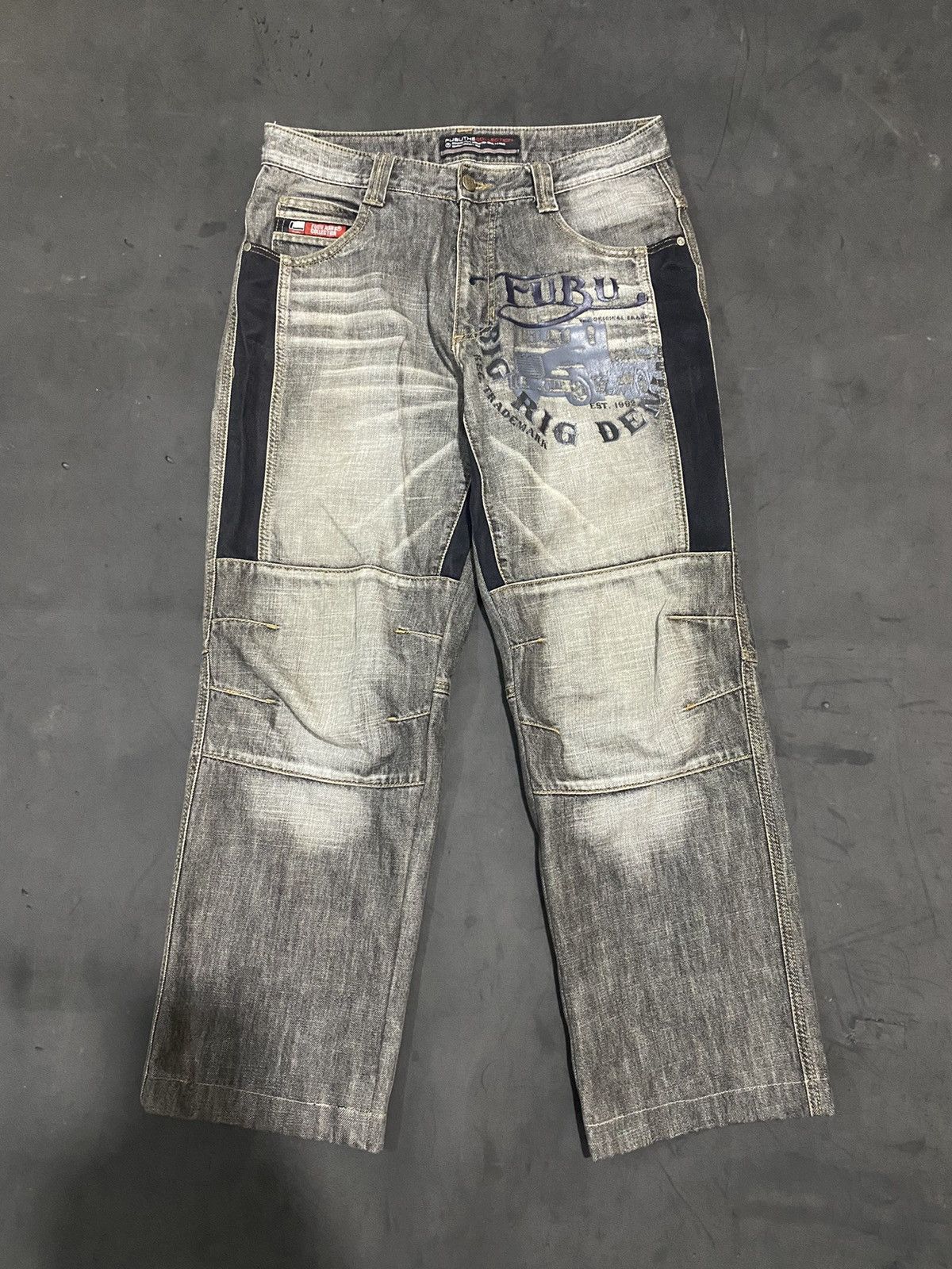 Japanese Brand 🖤BLACKDAY🖤Fubu Japanese Baggy Pants Skateboard Size US 31 - 1 Thumbnail