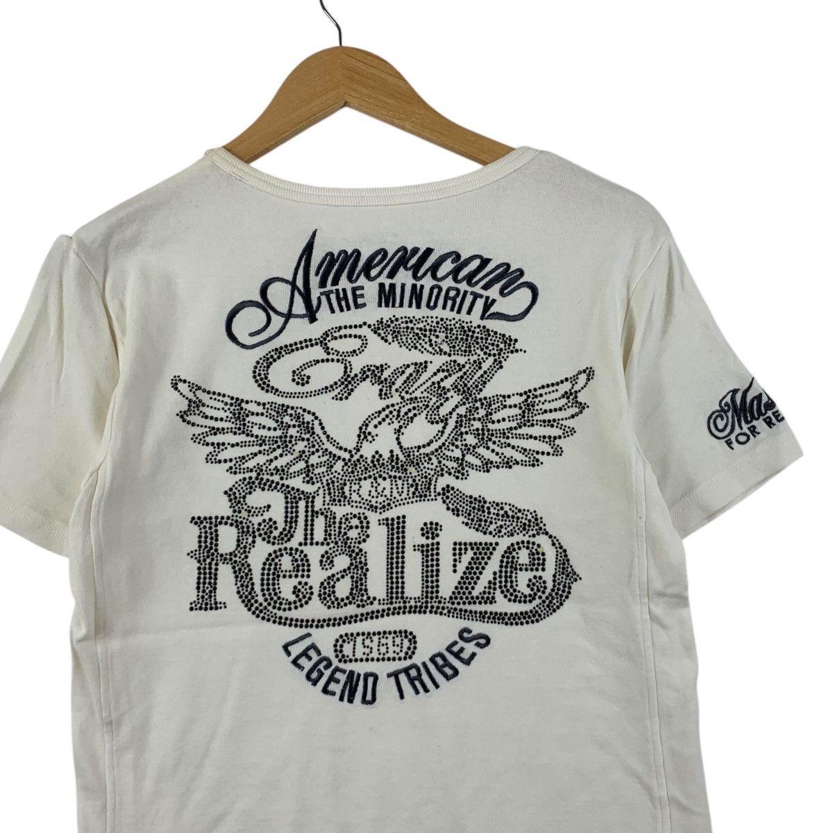 Vintage R. SPIRIT MOTORCYCLE Swarovski Bling American Tee Shirt Size S / US 4 / IT 40 - 8 Thumbnail