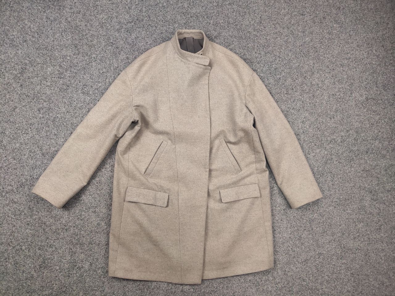 Brunello Cucinelli Brunello Cucinelli Wool Cashmere Blend Beige Coat Mid Jacket Size M / US 6-8 / IT 42-44 - 7 Thumbnail