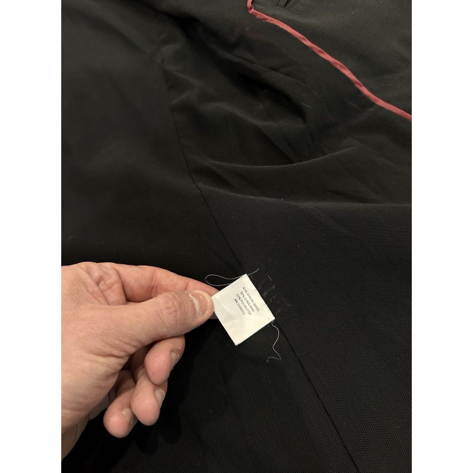 Vintage Argent Blazer Coat Jacket One-Button Black Wool Size 12 Women USA Dressy Casual Workwear Long Sleeve Size XL / US 12-14 / IT 48-50 - 6 Thumbnail